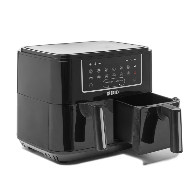 Haden Dual Air Fryer Easy To Use Smart Finish Technology 9l